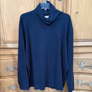 Brooks Brothers Men’s Navy Blue Turtleneck Long Sleeve Shirt
